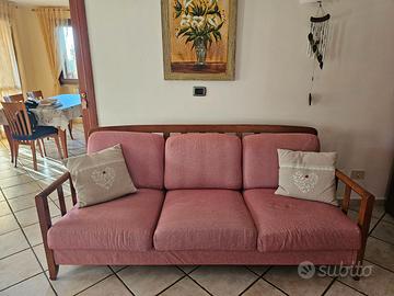 divano in legno 3 posti