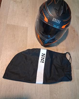 casco integrale iXS HX 1000 Tron - Nero/Arancio
