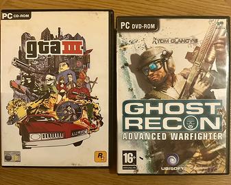 Giochi per pc GTA 3 + Ghost Recon
