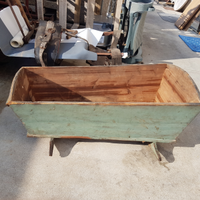 Culla antica vintage in legno stile contadina