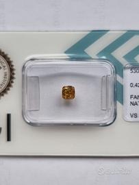 IGI Diamante Naturale Fancy Intense Yellow  0.42c