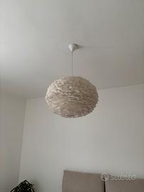 Lampadario piuma d’oca