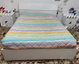 Struttura letto matrimoniale con  contenitore 