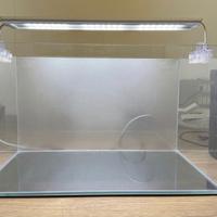 Acquario 90L EXTRA-CHIARO + Filtro Hydor + Led