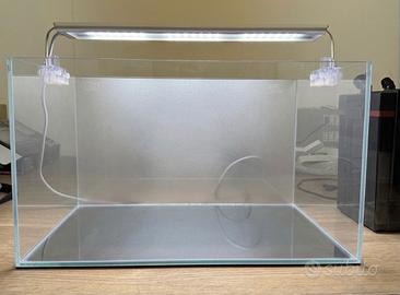 Acquario 90L EXTRA-CHIARO + Filtro Hydor + Led