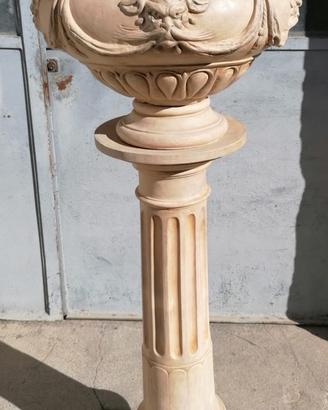 Colonna Portavaso in terracotta di Signa