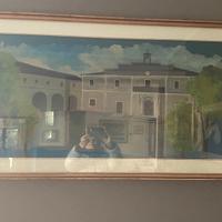 N. 2 quadri raffiguranti angoli di Fermignano