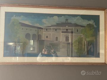 N. 2 quadri raffiguranti angoli di Fermignano