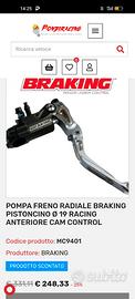 Pompa radiale braking 19 con serbatoio
