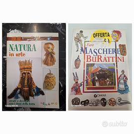 set 2 libri per creare decorazioni e burattini 