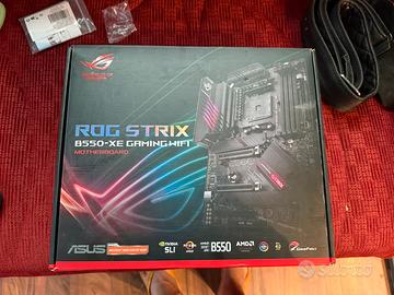 Asus rog strix b550f con dissipatore a liquido