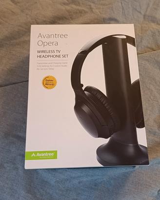 Avantree Opera wireless TV headphone set