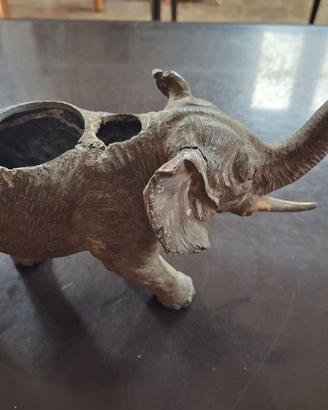 Elefante portaoggetti vintage metallo inizio 900