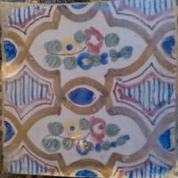 Mattonella antica riggiola maiolica