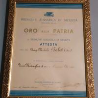 quadro oro alla patria