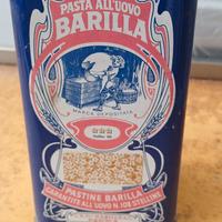 Scatola latta pastina Barilla anni 80