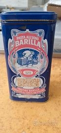 Scatola latta pastina Barilla anni 80