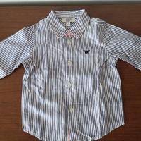 ARMANI Baby Camicia neonato 9 mesi COME NUOVA