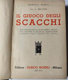 " Il gioco degli scacchi" - Manuale di Hoepli 1935
