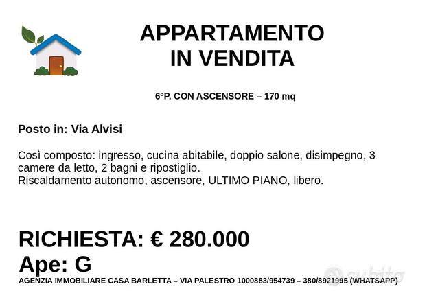 Appartamento in via Alvisi