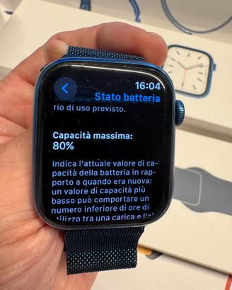 Apple watch 7 45mm blu wifi