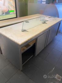 Banchi lavoro inox professionali 210 cm