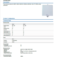 Antenna banda GSM 900 MHz Huber & Suhner