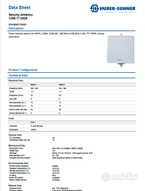 Antenna banda GSM 900 MHz Huber & Suhner