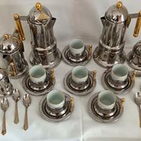 Servizio da 6 persone Vev Vigano  manici oro 24K