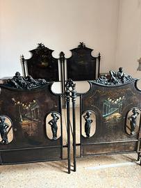 Struttura letto ferro battuto