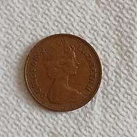 moneta da un penny del Regno Unito del 1980.
