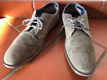 OBJ bugatti scarpe mocassino in camoscio pelle 1 t