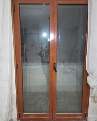 Balcone allumino color legno