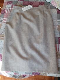 Gonna classica beige taglia 46