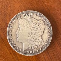 Moneta argento 1 dollaro Morgan 1901