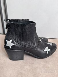 Camperos GIO+ pelle nera 39 con mini borchie