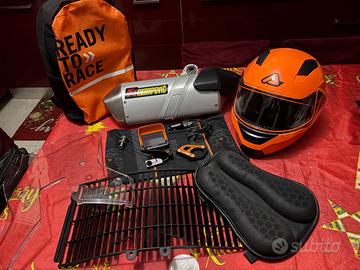 KTM 890 SCARICO NAVI CUPOLINO CASCO VARI ACCESSORI