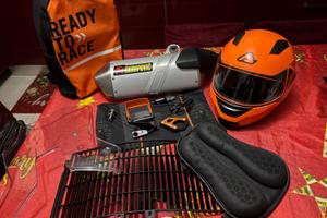 KTM 890 SCARICO NAVI CUPOLINO CASCO VARI ACCESSORI