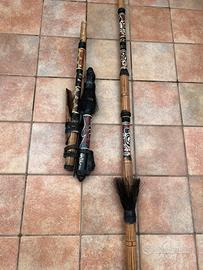 Cerbottana in bamboo decorazioni