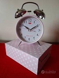 Orologio sveglia rosa