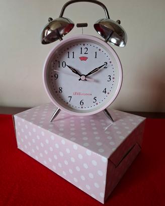 Orologio sveglia rosa