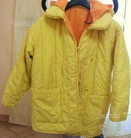 Giacca a vento double face giallo e arancione