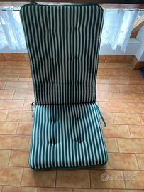 Cuscino per sedia da giardino