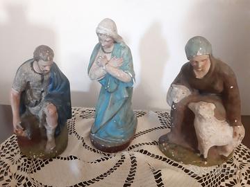 Personaggi presepe in gesso