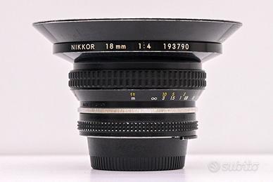 Nikkor 18mm f/4 AI – Grandangolo Ultra-Wide Nikon