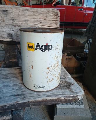 Latta olio Vintage Agip Vuote