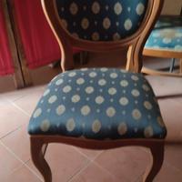 Sedie con imbottitura in tessuto 