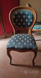 Sedie con imbottitura in tessuto 