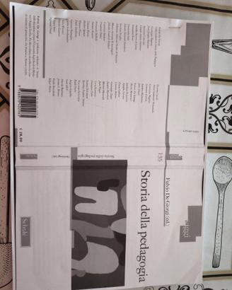 Libro "Storia della pedagogia"