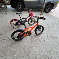 Coppia di bici da bambino/bambina